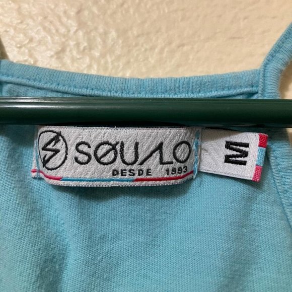 Y2K 'A Bad Day Surfing Is Better Than A Good Day Working' Blue Crop Top Medium - Picture 5 of 6